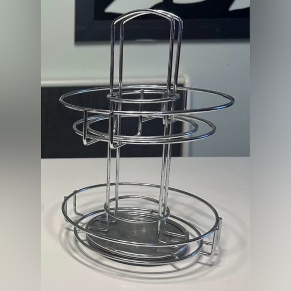 Silver Metal K Cup Carousel